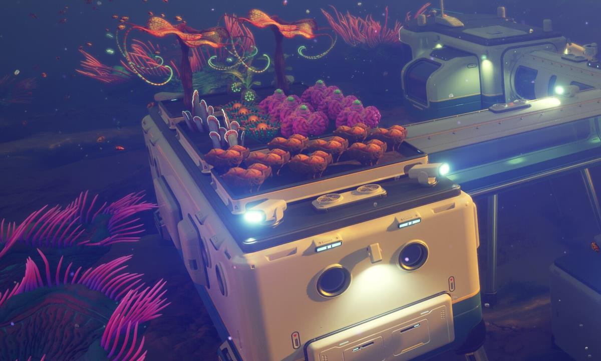Subnautica 2 crafting lane preview with a clear blueprint and system focus.