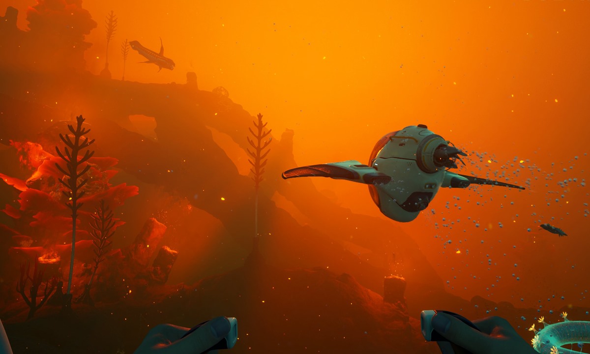Subnautica 2 first-hour route preview with a calm early-game scene.