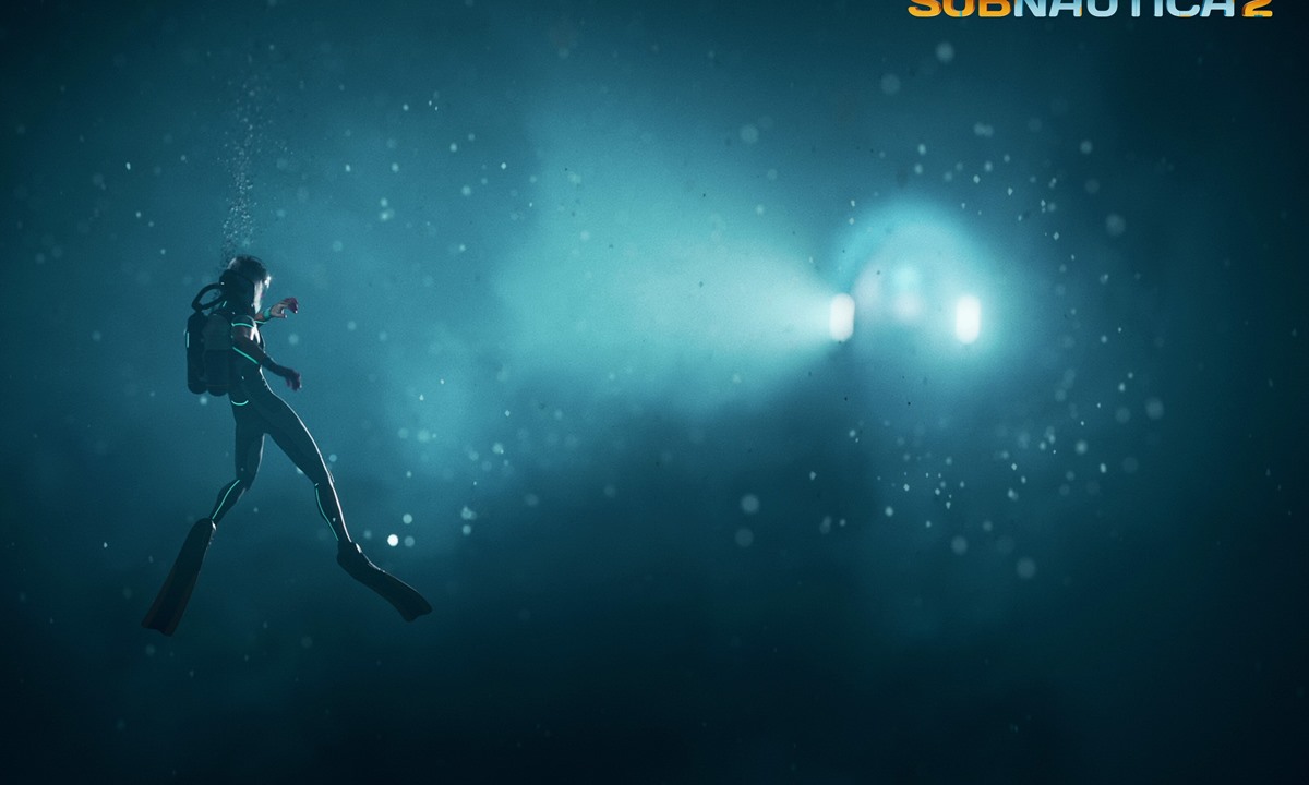 Subnautica 2 guide image showing a darker, riskier biome with deeper route pressure.